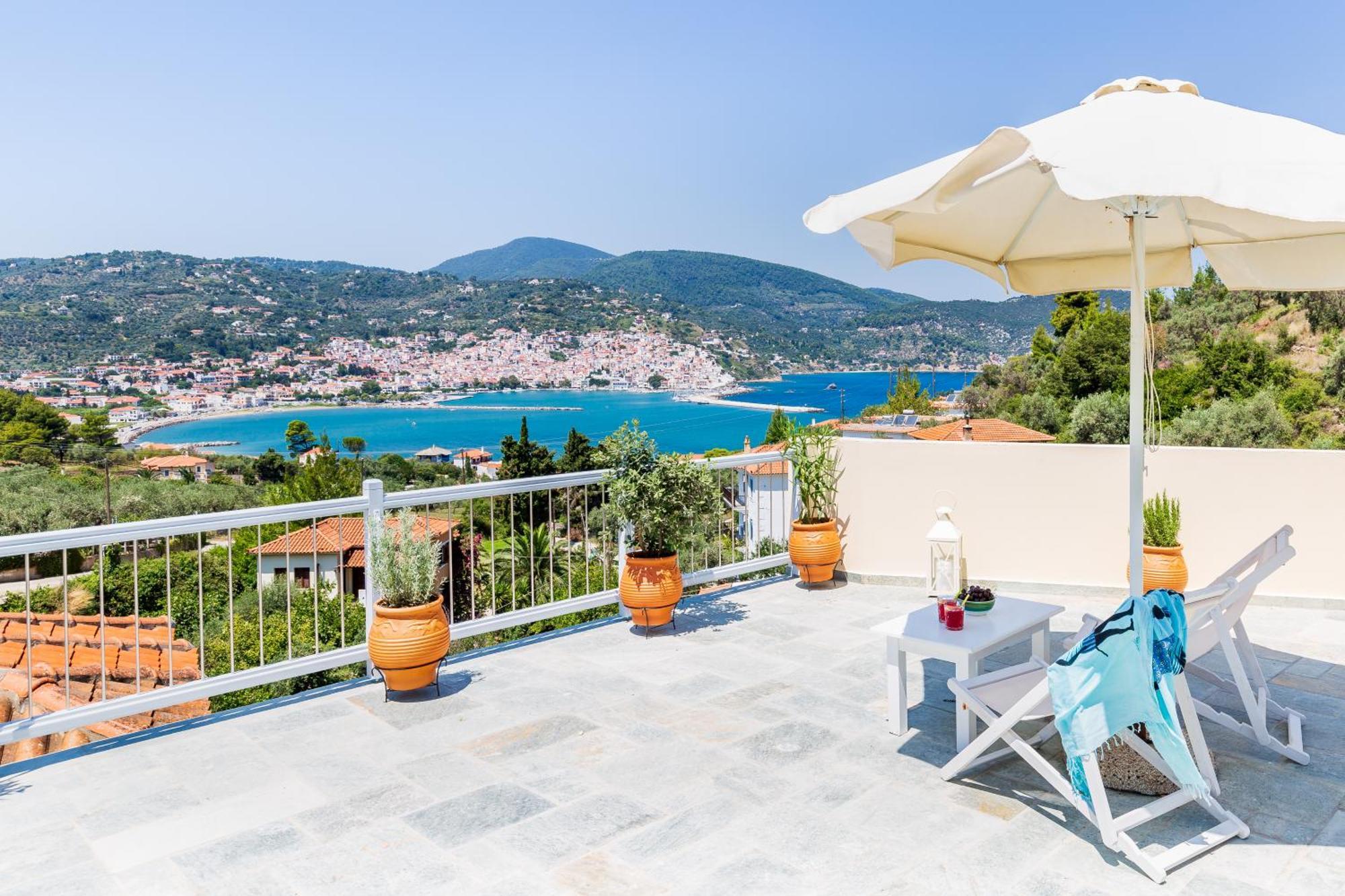 Villa Anastasia Skopelos Town Bagian luar foto